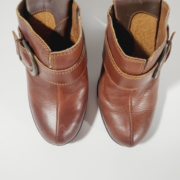BOC Born Heeled Leather Slip on Mules sz 7 - Picture 3 of 12